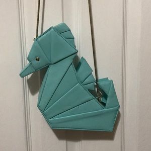 NWOT Kate Spade seahorse clutch